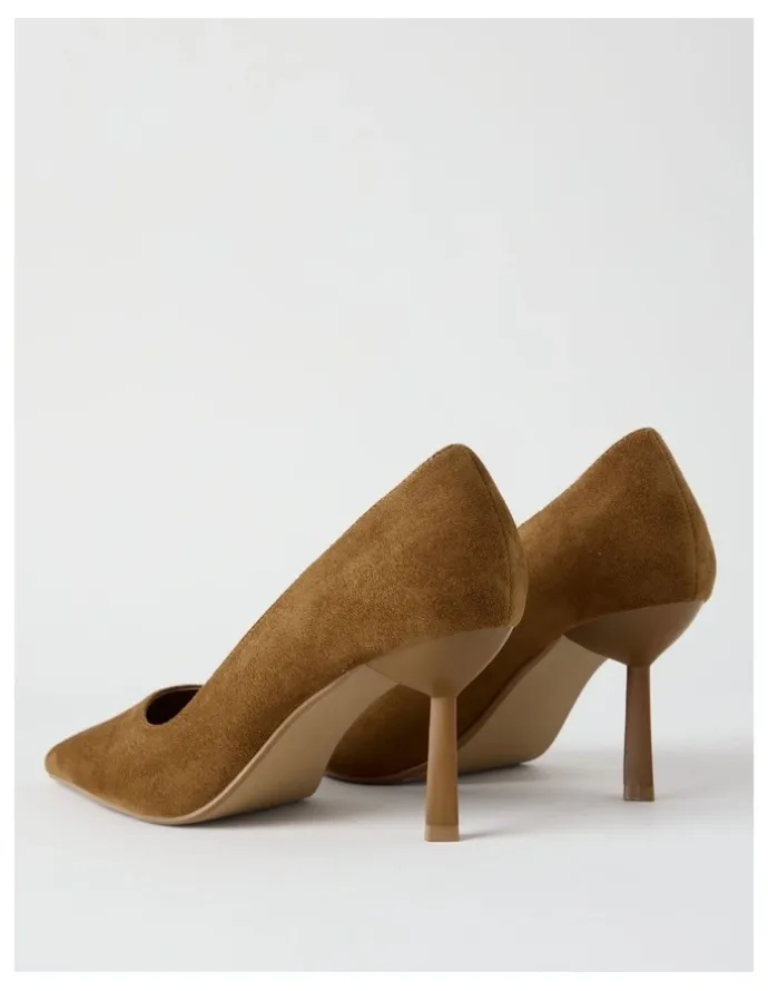 Blaq Becka Heeled Shoes in Camel