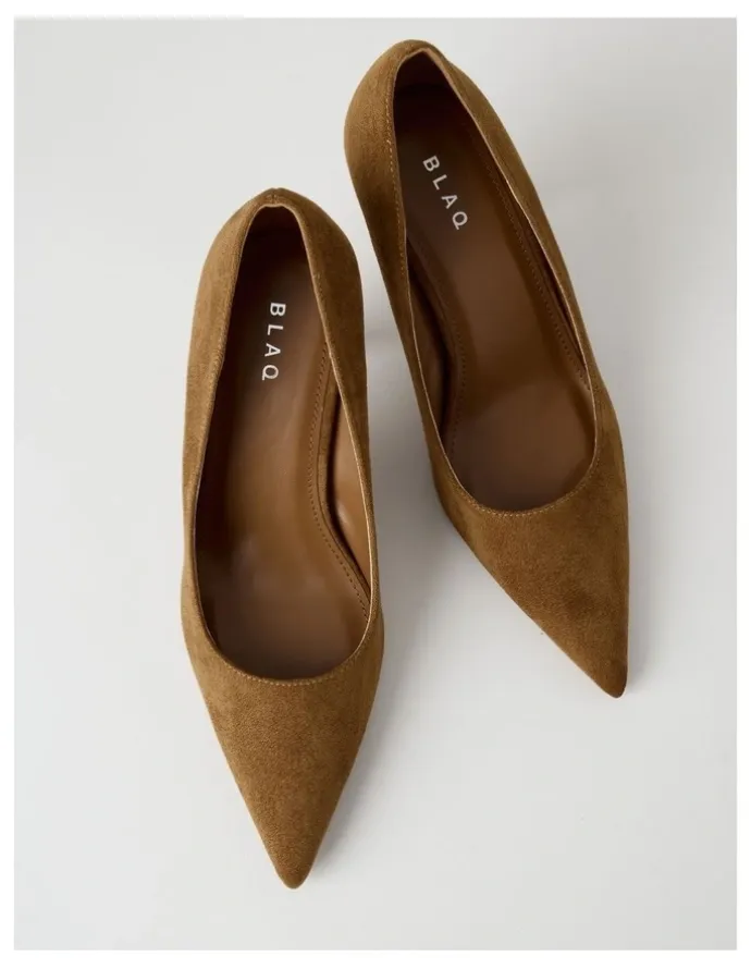 Blaq Becka Heeled Shoes in Camel