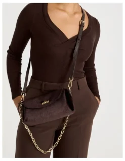 Blaq Bella Shoulder Bag in Chocolate