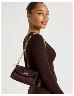 Blaq Bella Shoulder Bag in Chocolate