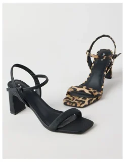 Blaq Bianca Sandal in Leopard
