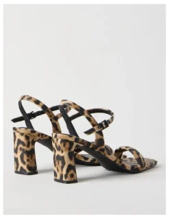 Blaq Bianca Sandal in Leopard