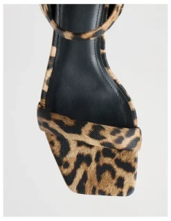 Blaq Bianca Sandal in Leopard