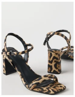 Blaq Bianca Sandal in Leopard