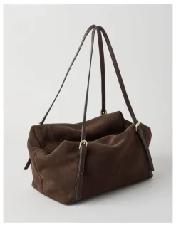 Blaq Billy Leather Tote Bag in Chocolate