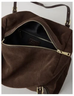 Blaq Billy Leather Tote Bag in Chocolate