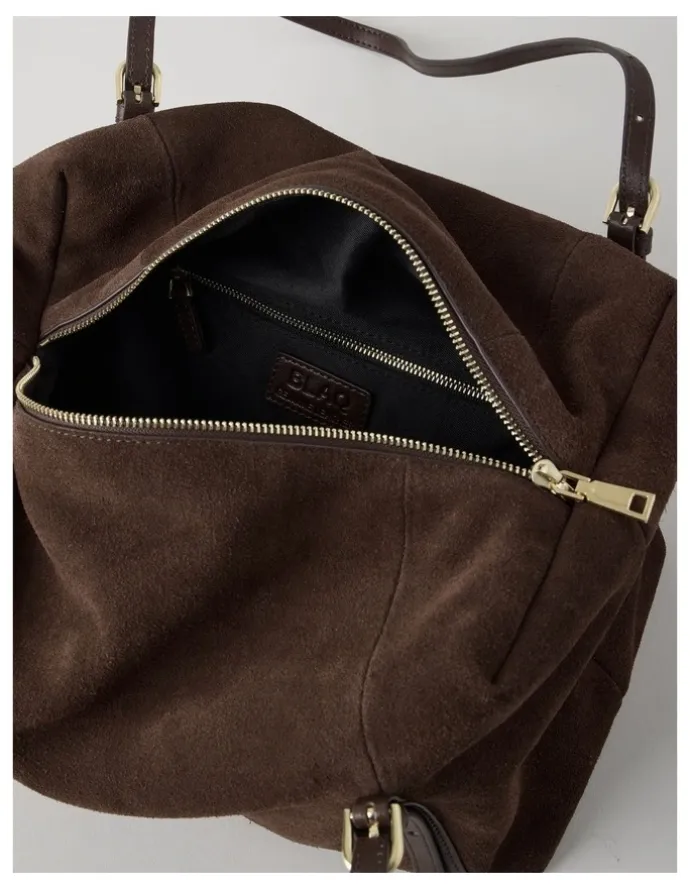 Blaq Billy Leather Tote Bag in Chocolate