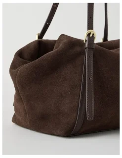Blaq Billy Leather Tote Bag in Chocolate