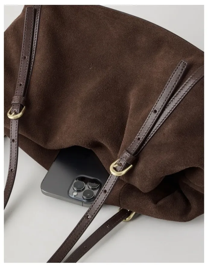 Blaq Billy Leather Tote Bag in Chocolate