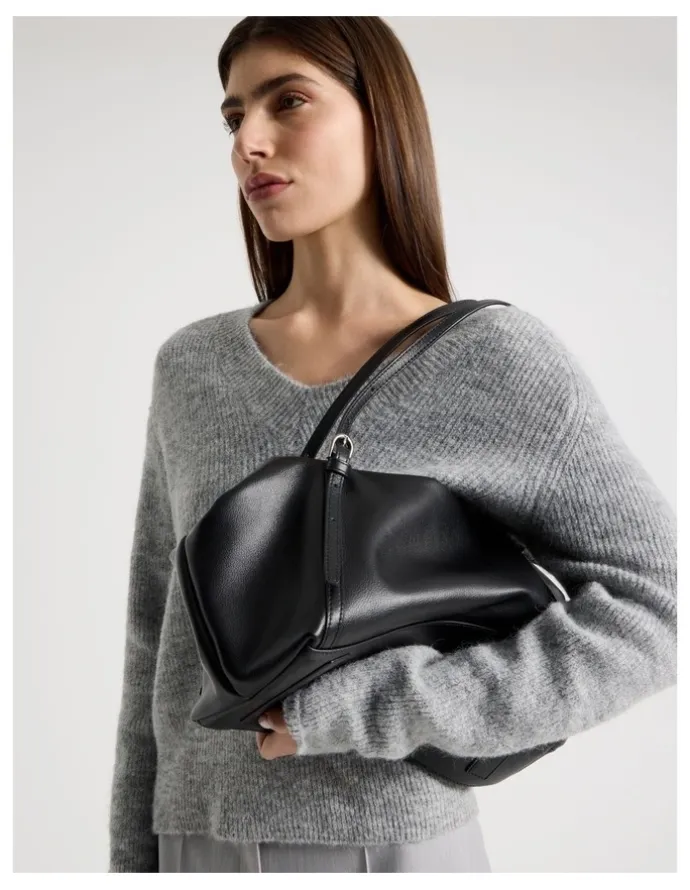 Blaq Billy Leather Tote Bag in Black