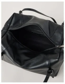 Blaq Billy Leather Tote Bag in Black