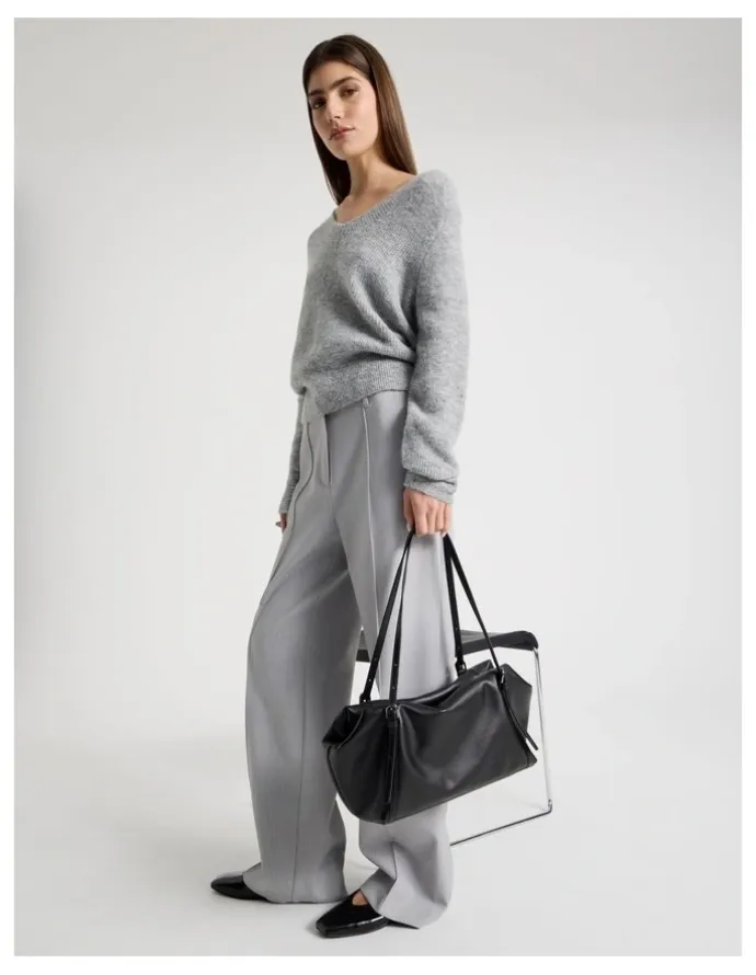 Blaq Billy Leather Tote Bag in Black