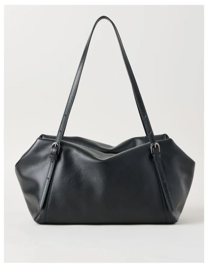 Blaq Billy Leather Tote Bag in Black