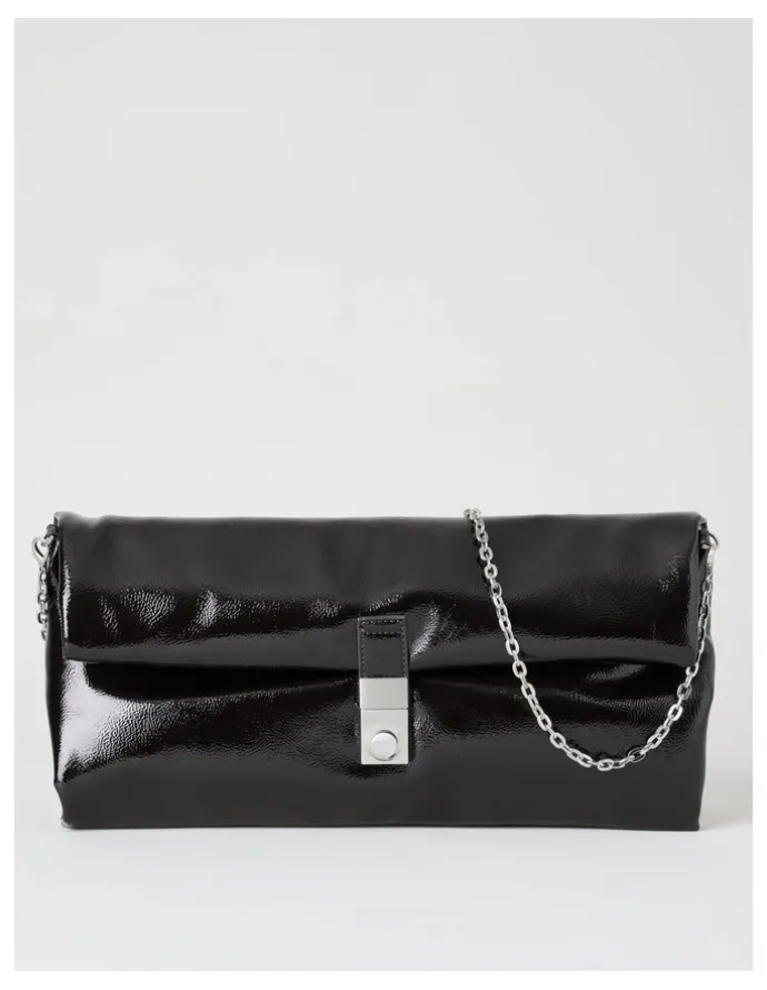 Blaq Blossom Clutch Bag in Black