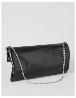 Blaq Blossom Clutch Bag in Black