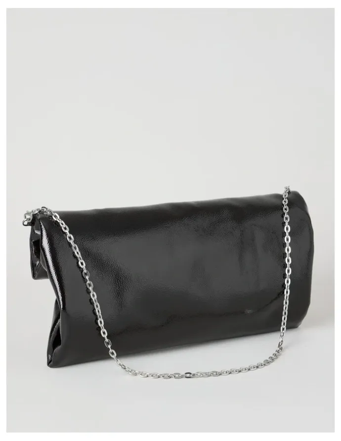 Blaq Blossom Clutch Bag in Black