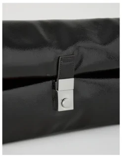 Blaq Blossom Clutch Bag in Black