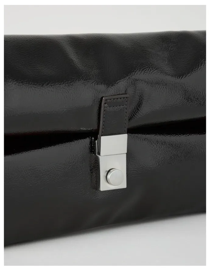 Blaq Blossom Clutch Bag in Black