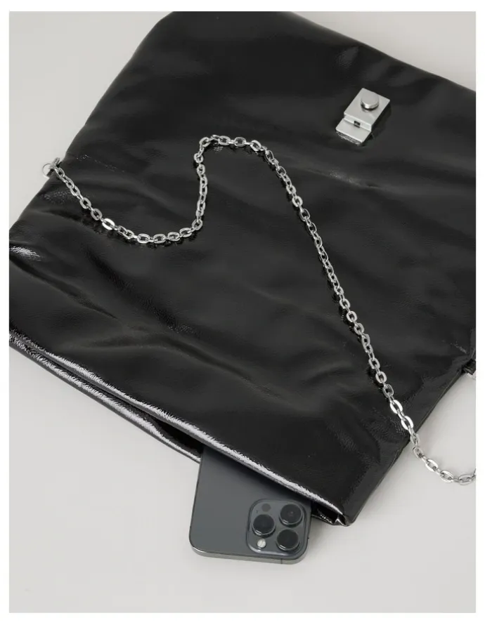 Blaq Blossom Clutch Bag in Black