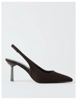 Blaq Breanna Heeled Shoes in Chocolate