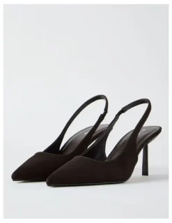 Blaq Breanna Heeled Shoes in Chocolate