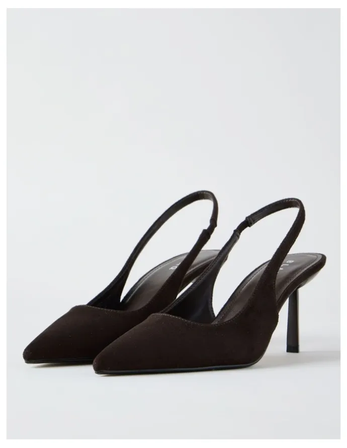 Blaq Breanna Heeled Shoes in Chocolate