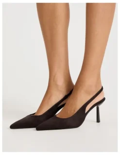Blaq Breanna Heeled Shoes in Chocolate
