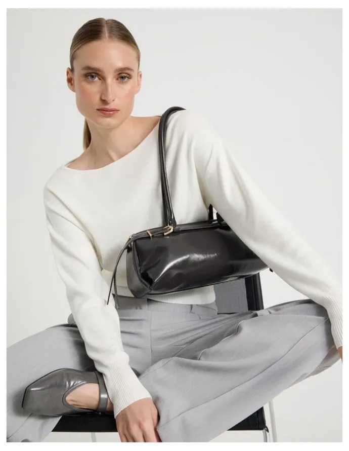 Blaq Brianna Shoulder Bag in Gunmetal