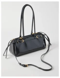 Blaq Brianna Shoulder Bag in Gunmetal