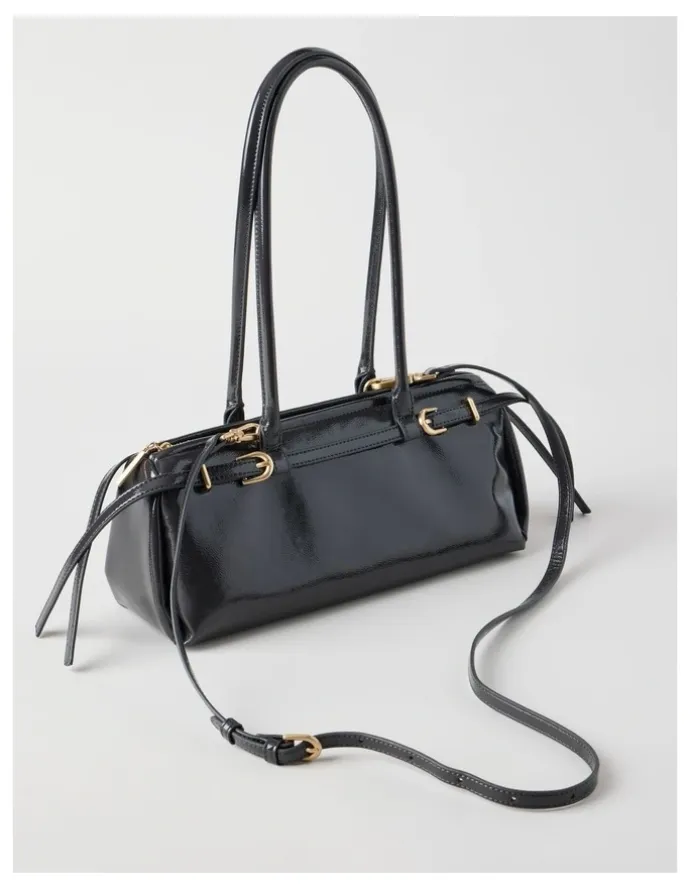Blaq Brianna Shoulder Bag in Gunmetal