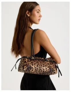 Blaq Brianna Shoulder Bag in Leopard