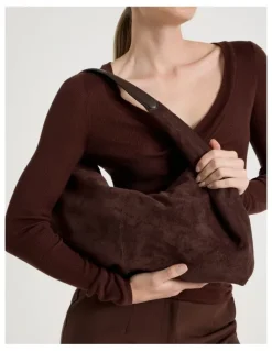 Blaq Britney Shoulder Bag in Chocolate