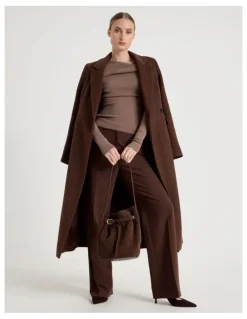 Blaq Brooklyn Leather Shoulder Bag in Chocolate
