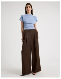 Blaq Dolman Sleeve Knit Top in Cornflower