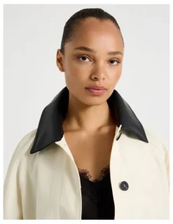 Blaq Duster Coat in Ecru
