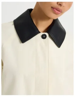 Blaq Duster Coat in Ecru