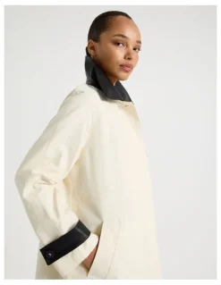 Blaq Duster Coat in Ecru