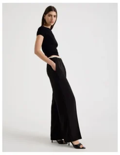 Blaq Elasticated Waist Pant in Black