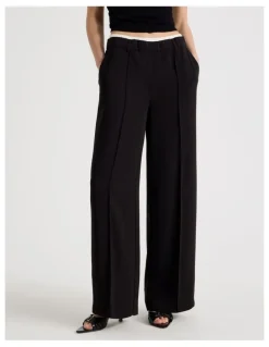Blaq Elasticated Waist Pant in Black