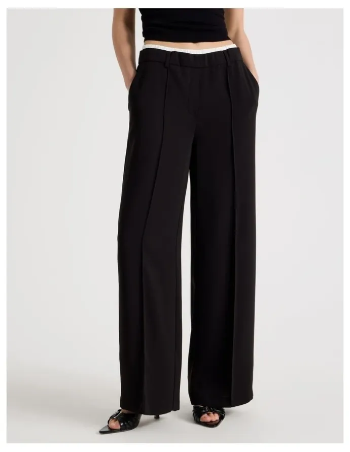 Blaq Elasticated Waist Pant in Black
