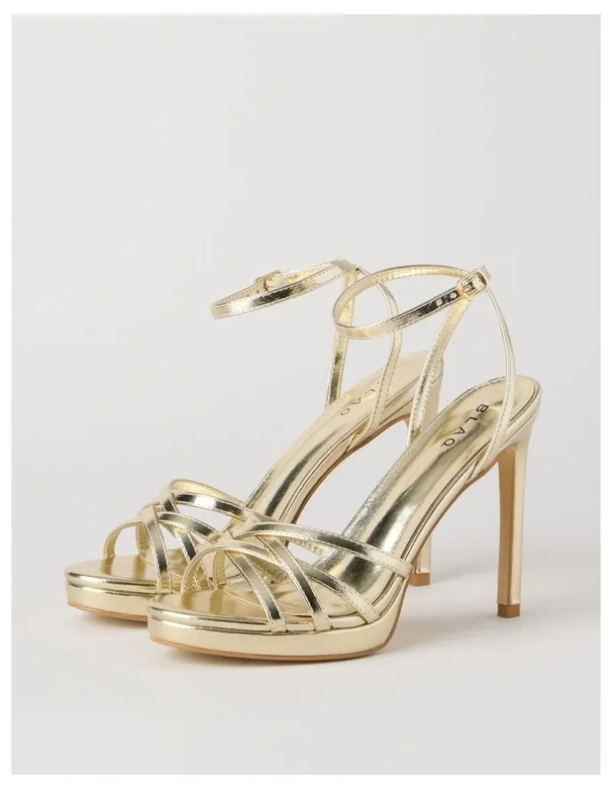 Blaq Kaitlin Sandal in Gold