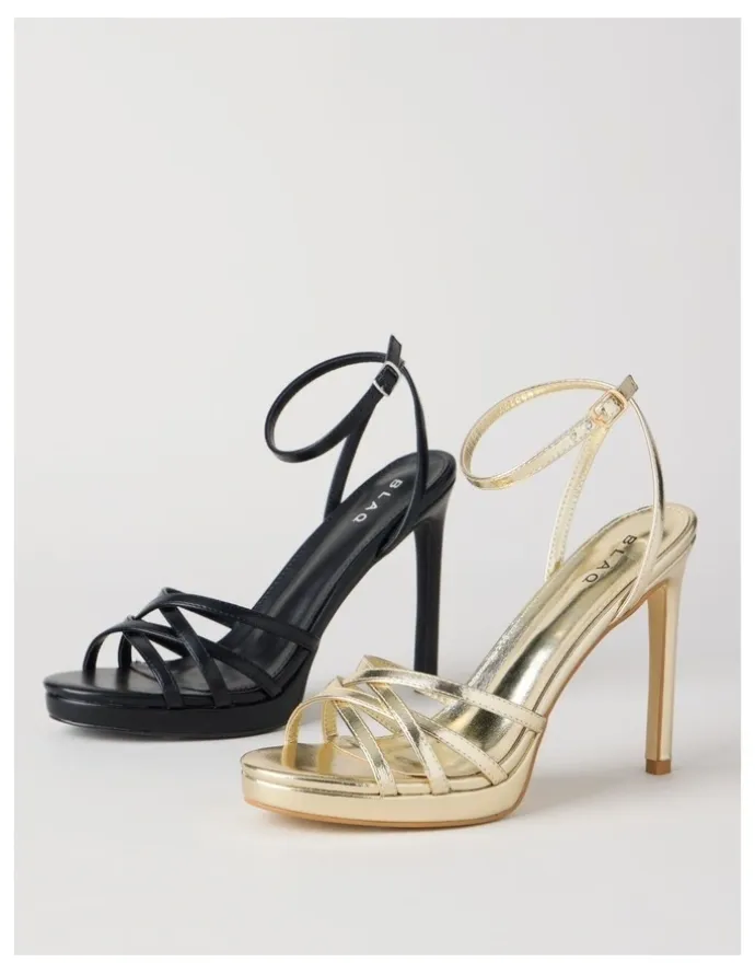 Blaq Kaitlin Sandal in Gold