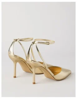 Blaq Mila Heeled Shoes in Gold
