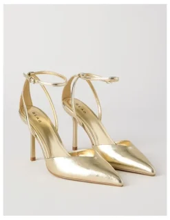 Blaq Mila Heeled Shoes in Gold