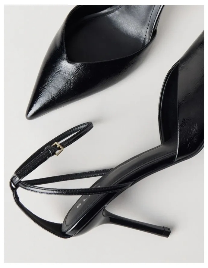 Blaq Mila Heeled Shoes in Black