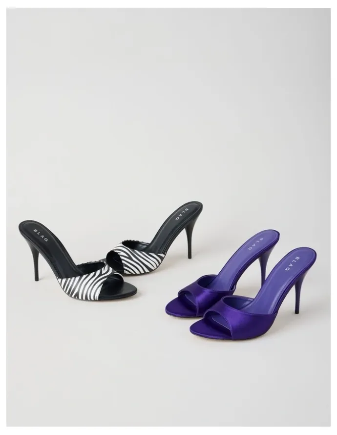Blaq Renee Sandal in Purple