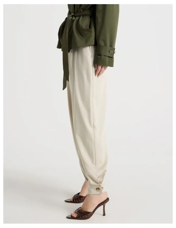 Blaq Soft Balloon Pant in Stone