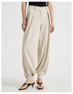Blaq Soft Balloon Pant in Stone