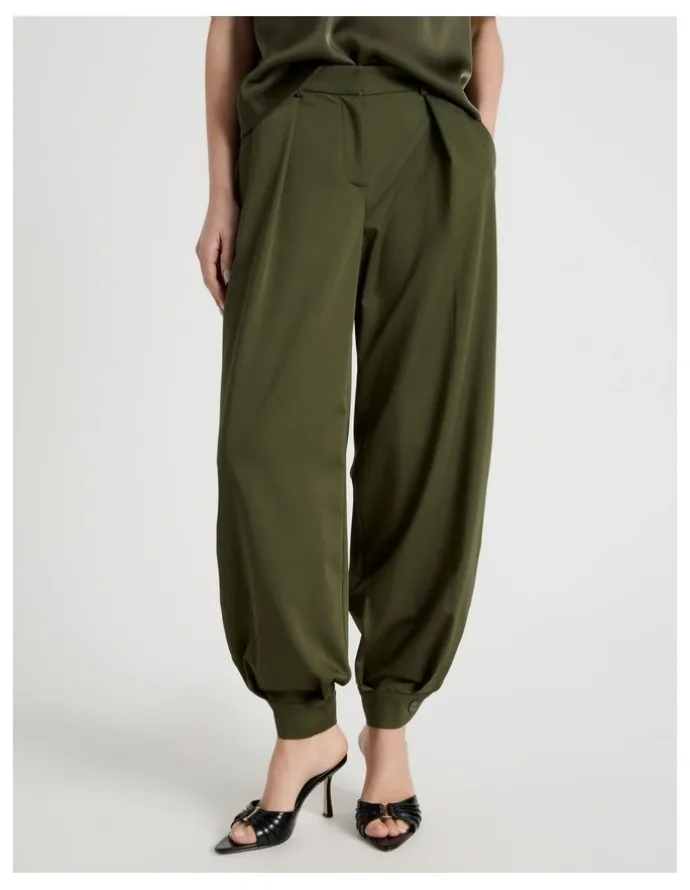 Blaq Soft Balloon Pant in Khaki
