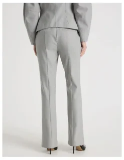 Blaq Split Hem Tailored Pant in Grey